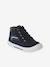 High-Top Leather Shoes for Boys brown+navy blue - vertbaudet enfant 
