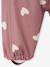 Fleece-lined baby's hooded printed rainsuit old rose - vertbaudet enfant 