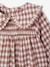 Baby dress in gingham flannel terracotta - vertbaudet enfant 