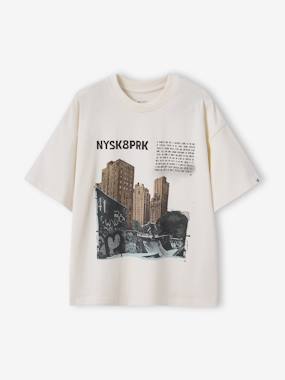 T-shirt garçon photoprint oversize - vertbaudet enfant Garçon-T-shirt garçon photoprint oversize