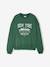 Sweatshirt with New York design for girls JONEN English green - vertbaudet enfant 