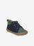Soft Leather Lace-Up Boots, Designed for First Steps blue+camel+khaki+navy blue+set blue - vertbaudet enfant 