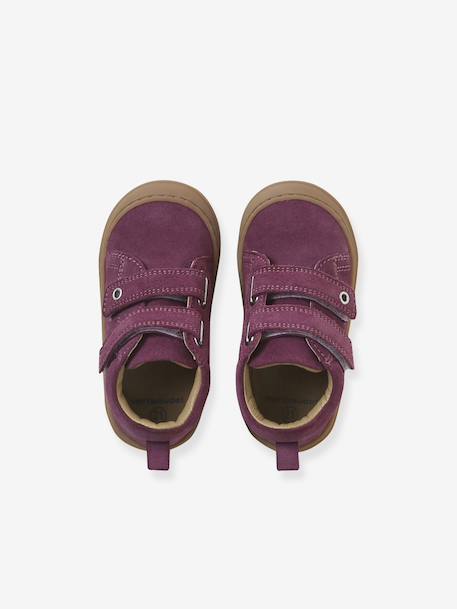 Chaussures premiers pas bébé velcro beige imprimé+bleu imprimé+bois de rose+bronze+lot rose+mauve+or+rose+rose imprimé+rose poudré+turquoise+vert imprimé - vertbaudet enfant 