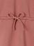 Robe molleton col en macramé fille bois de rose+gris ardoise - vertbaudet enfant 
