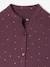 Polka Dot Dress in Cotton Gauze for Girls fir green+plum+sage green - vertbaudet enfant 