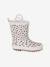Wellies in Printed Natural Rubber for Children printed beige+printed pink - vertbaudet enfant 