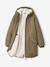 Parka fille à capuche kaki - vertbaudet enfant 