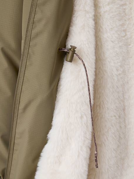 Hooded Parka for Girls, JONEN khaki - vertbaudet enfant 