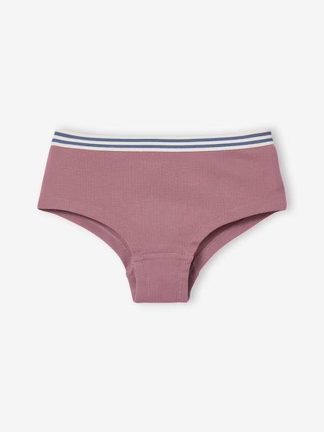 Pack of 5 plain girl's JONEN shorties ecru - vertbaudet enfant 