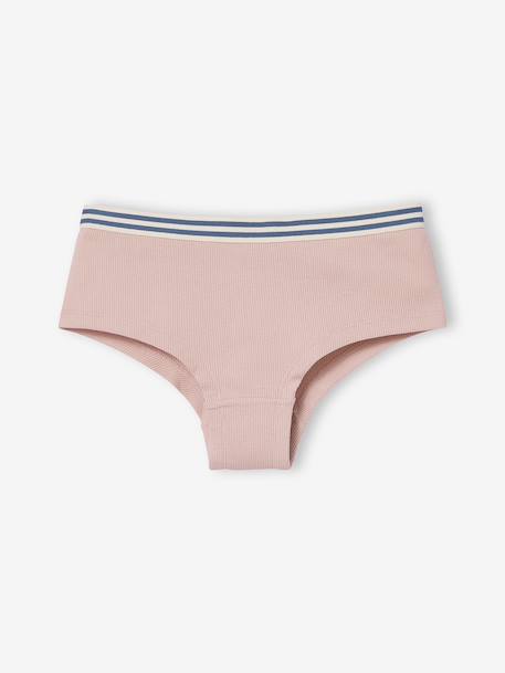 Pack of 5 plain girl's JONEN shorties ecru - vertbaudet enfant 