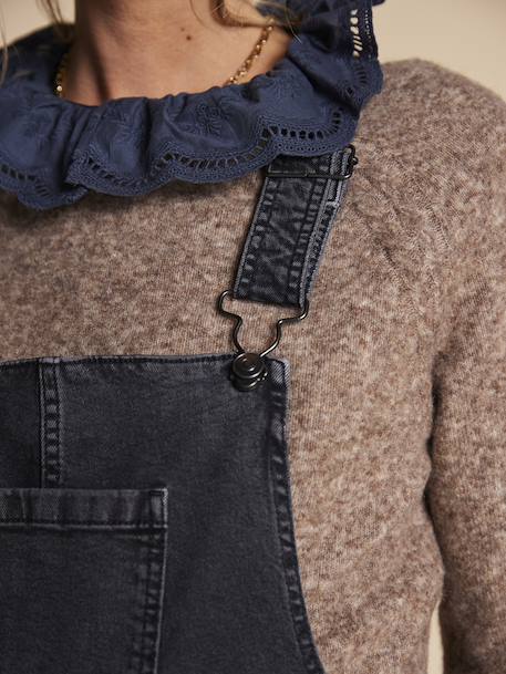 Wide Leg Dungarees for Maternity, ENVIE DE FRAISE anthracite - vertbaudet enfant 