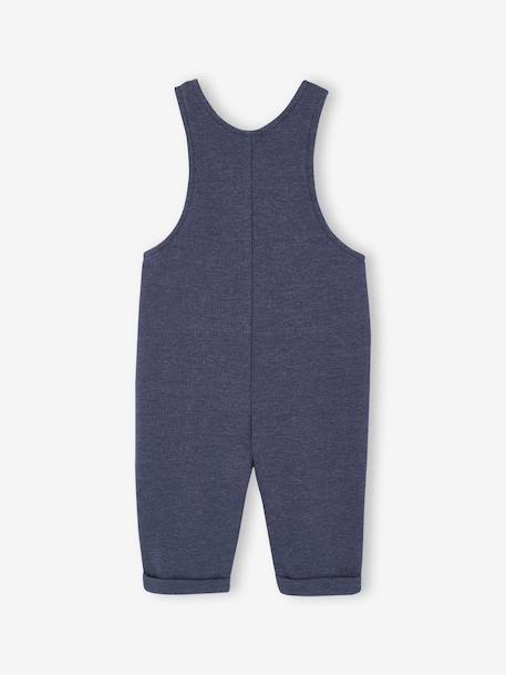 Salopette naissance en molleton bleu chiné - vertbaudet enfant 