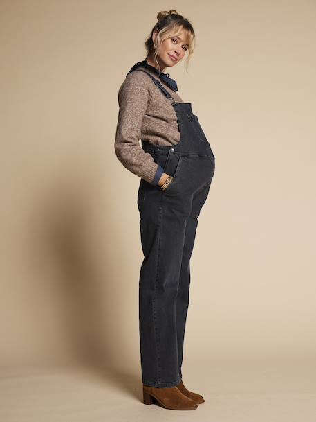 Wide Leg Dungarees for Maternity, ENVIE DE FRAISE anthracite - vertbaudet enfant 