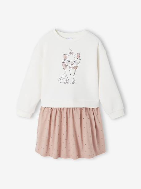 Disney® Marie the Aristocats two-fabric dress rosy - vertbaudet enfant 