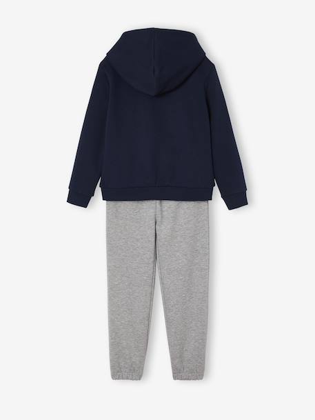 Hooded Sweatshirt & Joggers Sportswear Set for Girls navy blue - vertbaudet enfant 