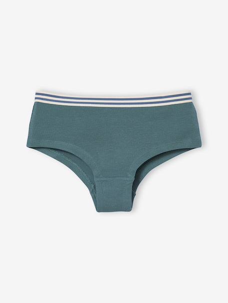 Pack of 5 plain girl's JONEN shorties ecru - vertbaudet enfant 