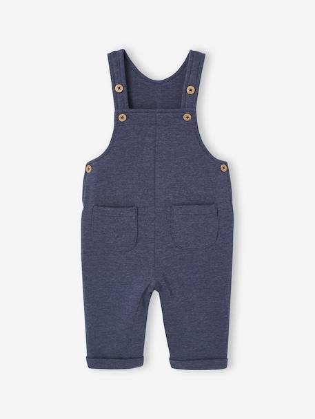 Salopette naissance en molleton bleu chiné - vertbaudet enfant 