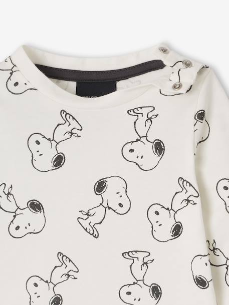 Ensemble bébé Peanuts Snoopy + T-shirt + salopette anthracite - vertbaudet enfant 