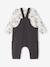 Peanuts® SNOOPY baby set + T-shirt + dungaree anthracite - vertbaudet enfant 