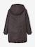 Parka fille léopard doublée sherpa marine - vertbaudet enfant 