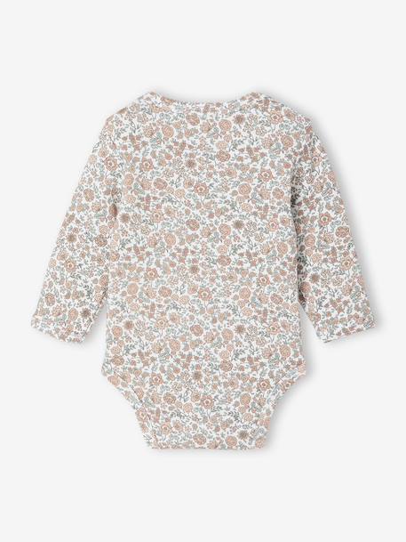 Pack of 5 Bodysuits with Cut-Away Shoulders for Newborns sage green - vertbaudet enfant 