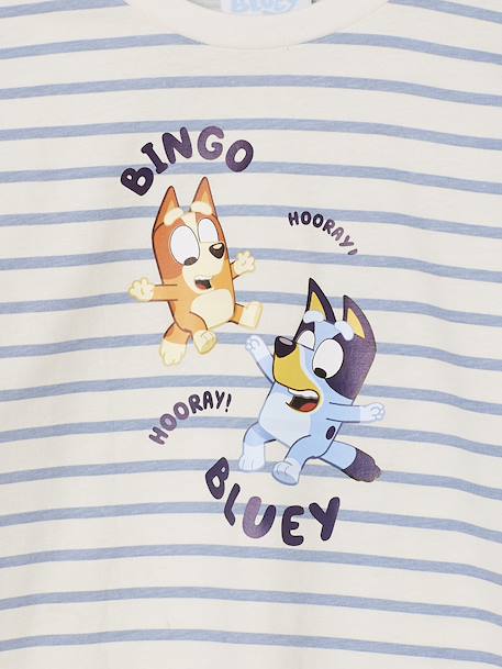 BLUEY® long-sleeved unisex t-shirt striped blue - vertbaudet enfant 