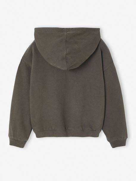 Girl's The Rolling Stones® hooded sweatshirt anthracite - vertbaudet enfant 
