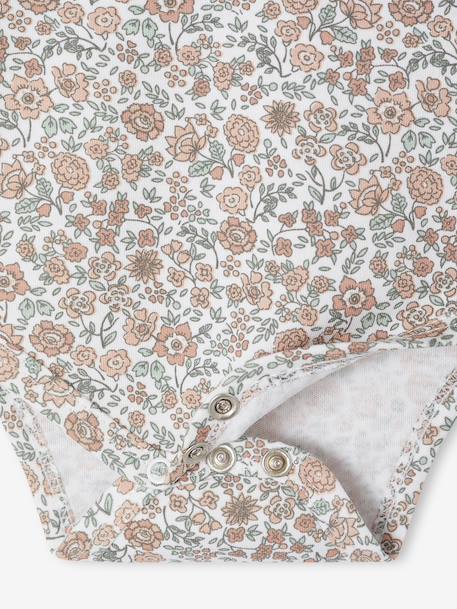 Pack of 5 Bodysuits with Cut-Away Shoulders for Newborns sage green - vertbaudet enfant 