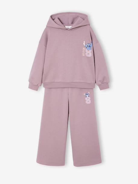 Disney® LILO & STITCH girl's fleece sportswear sweatshirt + trouser set violet - vertbaudet enfant 