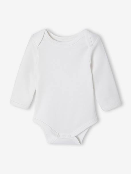 Pack of 5 Bodysuits with Cut-Away Shoulders for Newborns sage green - vertbaudet enfant 