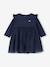 Baby girl's Christmas dress with glittery tulle underskirt navy blue - vertbaudet enfant 