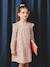 Printed Frilly Dress for Girls ecru+navy blue+sage green+vanilla - vertbaudet enfant 