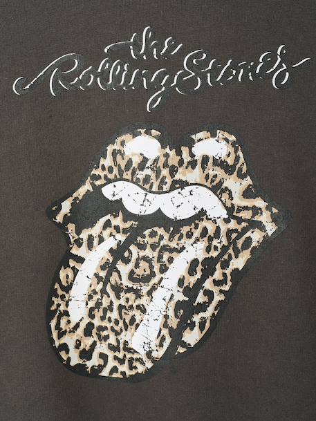 Girl's The Rolling Stones® hooded sweatshirt anthracite - vertbaudet enfant 
