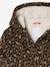 Manteau fille à capuche drap de laine léopard marron - vertbaudet enfant 