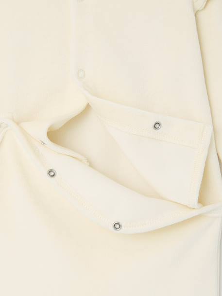 Velour Sleepsuit for Baby Girls, Thumper by Disney® vanilla - vertbaudet enfant 