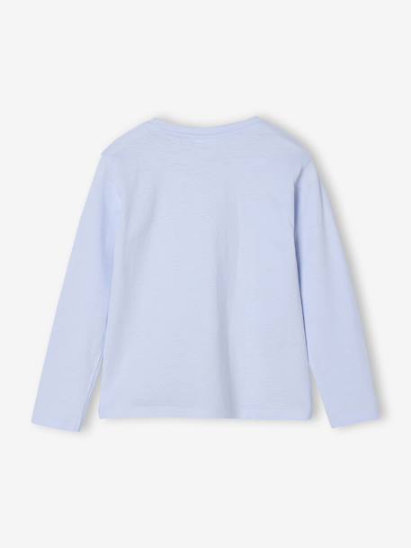 Girl's long-sleeved Disney® FROZEN T-shirt sky blue - vertbaudet enfant 