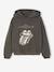 Girl's The Rolling Stones® hooded sweatshirt anthracite - vertbaudet enfant 