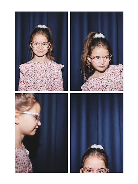 Printed Frilly Dress for Girls ecru+navy blue+sage green+vanilla - vertbaudet enfant 