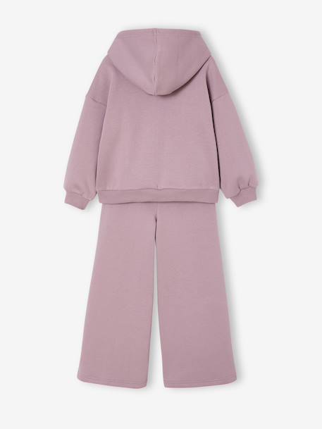 Disney® LILO & STITCH girl's fleece sportswear sweatshirt + trouser set violet - vertbaudet enfant 