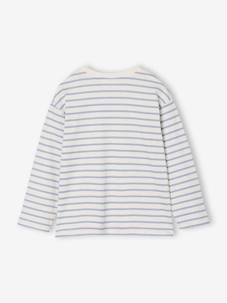 BLUEY® long-sleeved unisex t-shirt striped blue - vertbaudet enfant 