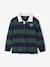 Polo rayé garçon gris chiné+marine+vert+vert d'eau - vertbaudet enfant 