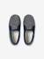Elasticated Velour Slippers for Children grey+navy blue - vertbaudet enfant 
