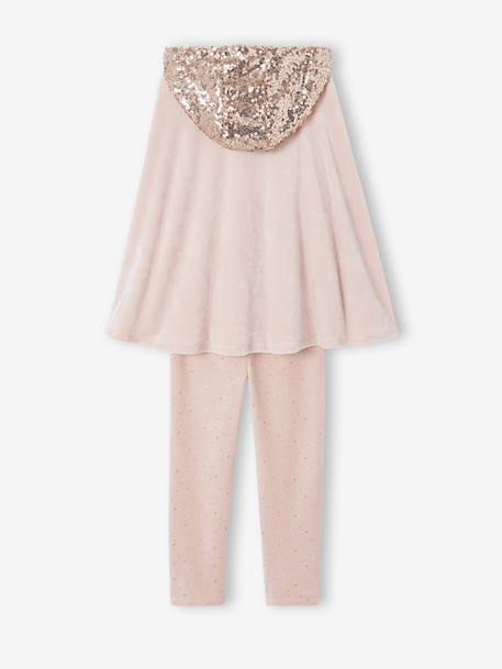 Pyjamas with Sequinned Cape for Girls rosy - vertbaudet enfant 
