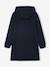 Fleece Dress with Hood & Fancy Details for Girls anthracite+green+marl grey+navy blue - vertbaudet enfant 