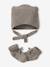 Beanie & Booties Set in Wool & Cashmere for Newborns marl beige - vertbaudet enfant 