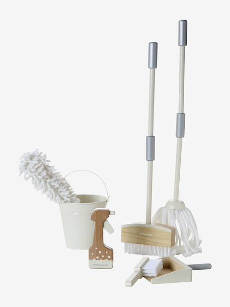 Large Cleaning Set in FSC® Wood white - vertbaudet enfant 
