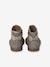 Leather Boots with Elastic, for Baby Girls black+bordeaux red+Camel+navy blue+printed beige - vertbaudet enfant 