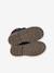 Hook-&-Loop Leather Boots for Boys navy blue - vertbaudet enfant 