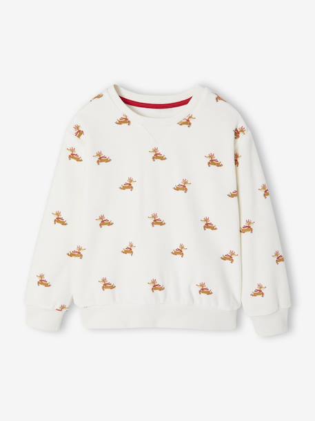 Ensemble enfant noël pyjama mixte bonnet capsule fratrie écru - vertbaudet enfant 