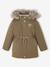 3-in-1 Parka with Hood for Girls GREEN DARK SOLID+grey green+khaki+PURPLE MEDIUM SOLID - vertbaudet enfant 